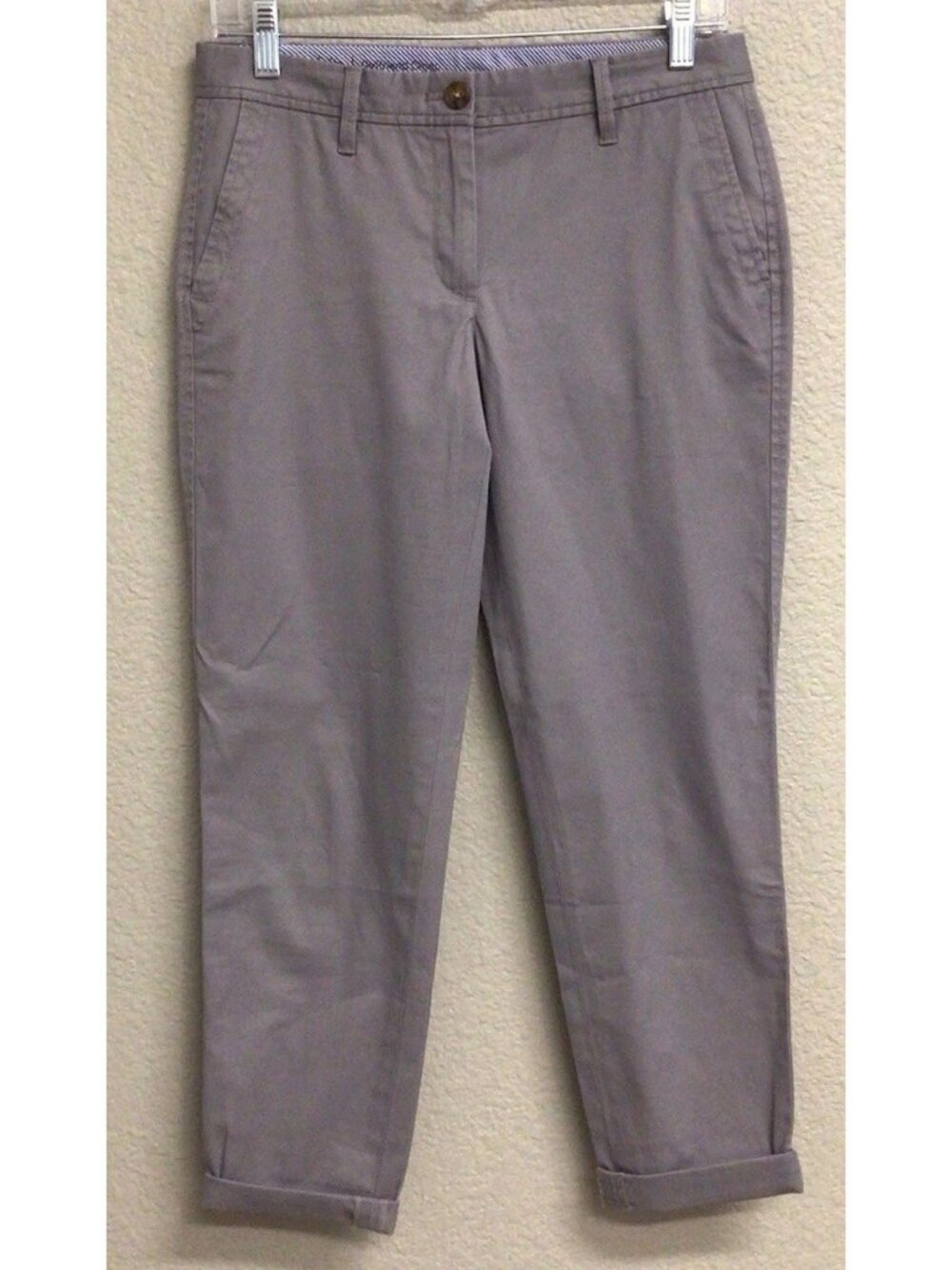 Talbots Girlfriend Chino Women’s Size 2 Petite Casual Career Preppy 2P Gray